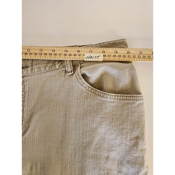 RIDERS BY LEE Light Brown/Tan Denim Heavy Utility Western Casual Jeans SZ 38x31 - Picture 6 of 7